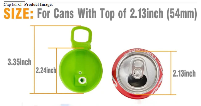 Soda Can Lid with Straw